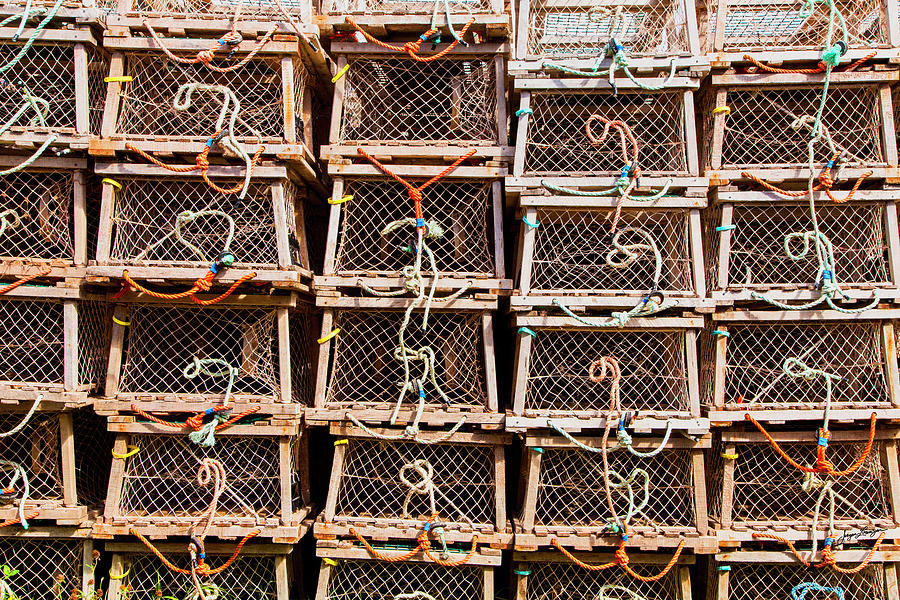 Stacked Lobster Pots Photograph by Jurgen Lorenzen