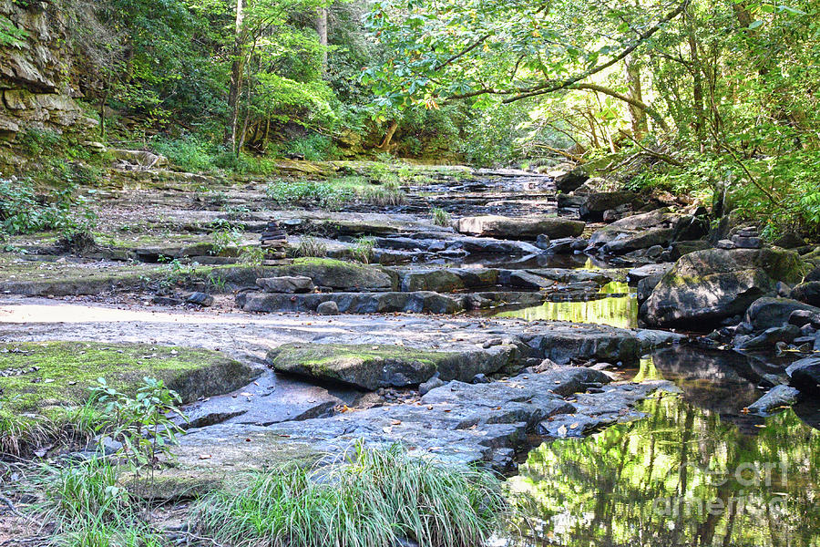 Stacked Stones In Stream Photograph by Phil Perkins