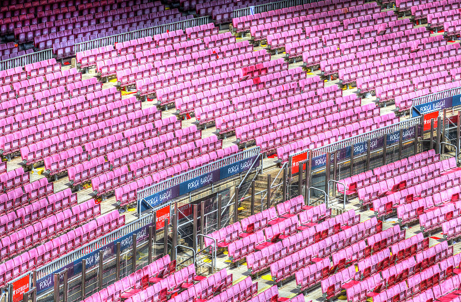Stadium Seating Nou Camp Photograph