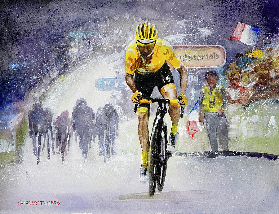 Stage 6 2019 TDF Painting by Shirley Peters