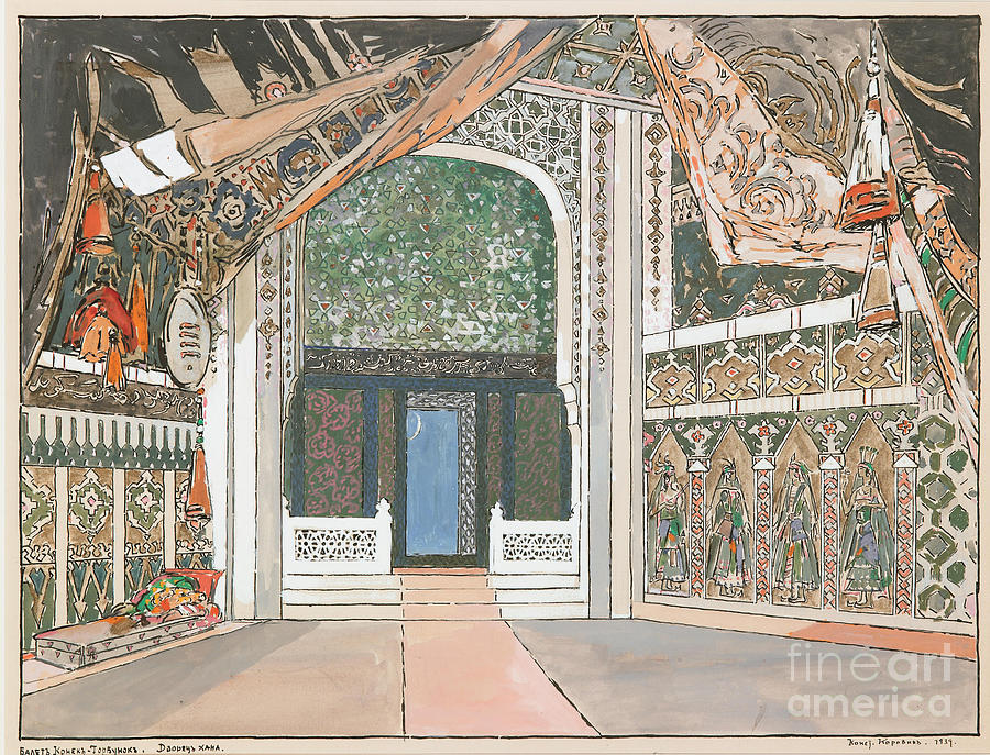Stage Design For The Ballet The Little Drawing by Heritage Images