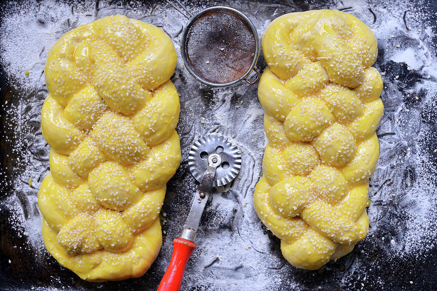 Stages Of Making Challah Photograph by Karolina Smyk
