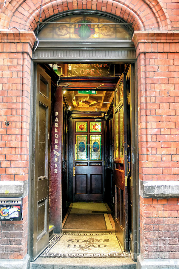 Stags Head Entrance In Dublin Photograph By John Rizzuto