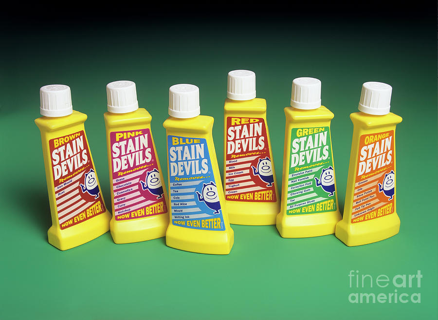 Stain Removers Photograph by Martyn F. Chillmaid/science Photo Library