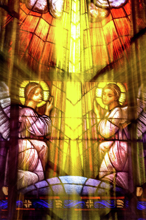 Stained Glass Angels Photograph by Don Johnson