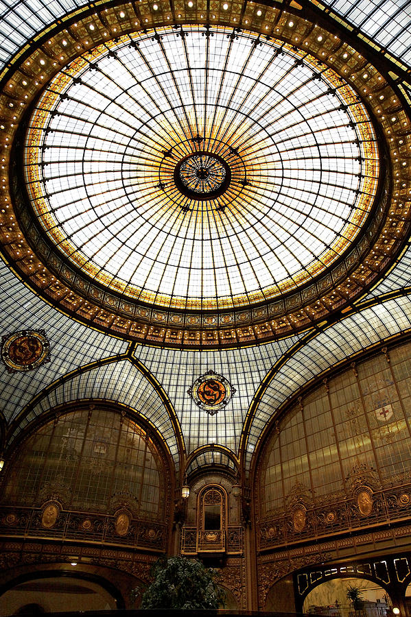 Stained Glass Dome Of Societe Generale
