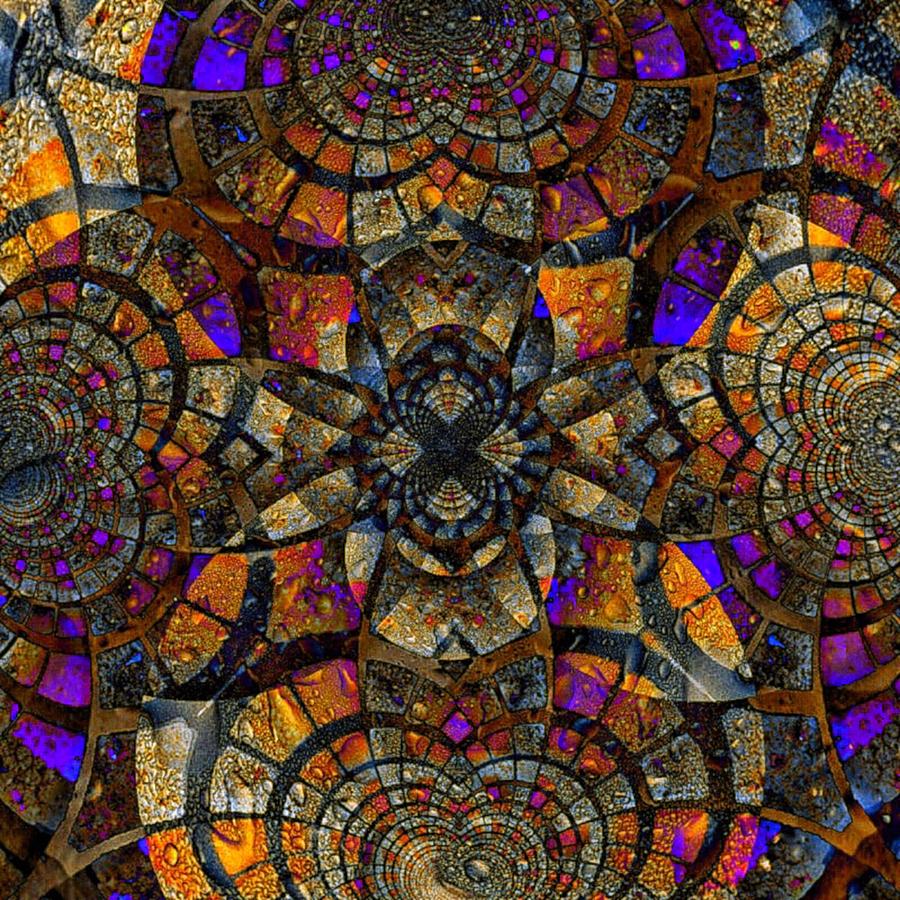 Glass Digital Art - Stained Glass by Nick Heap