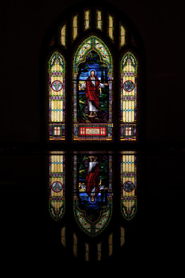 Stained Glass Reflection Photograph By Carol Ward Pixels