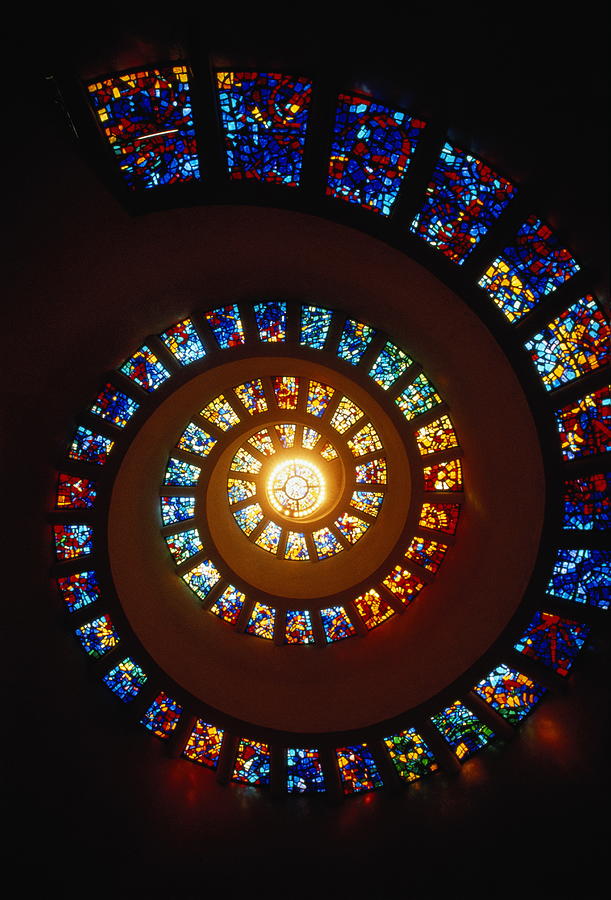 Stained Glass Window, Thanksgiving Photograph by John Elk Iii