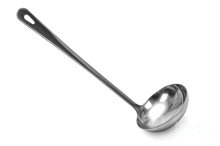 Stainless steel spoon Photograph by Wdnet Studio - Fine Art America