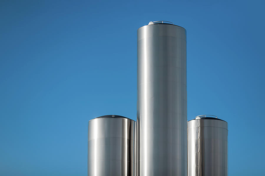 Stainless Steel Tanks Photograph by Todd Klassy