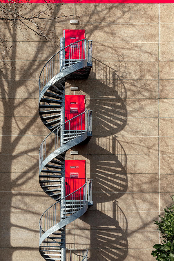 Stair And Shadows Photograph by Theo Luycx