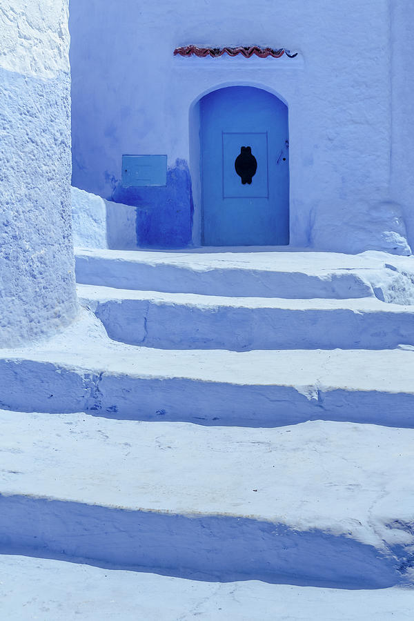 Staircase In Chefchaouen Photograph by Pierivb