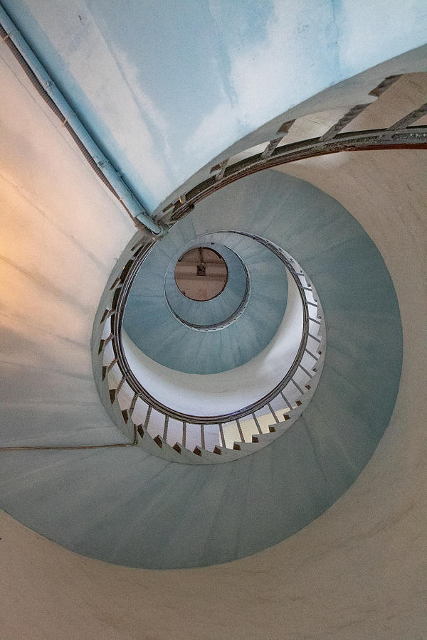 Staircase In The Lyngvig Fyr, Hvide Sande Photograph by Anne Ponsen