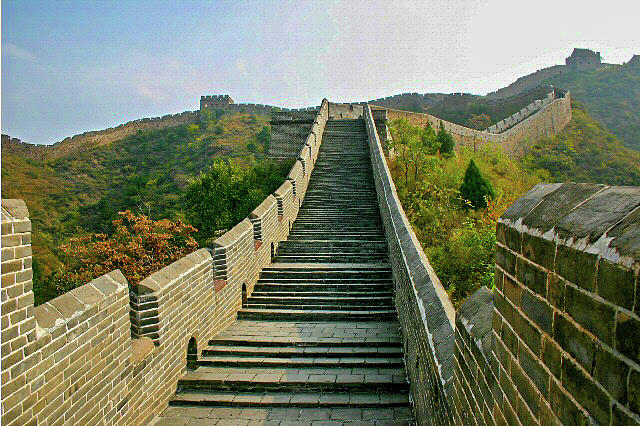 Staircase of The Great Wall of China Photograph by Leslie Struxness