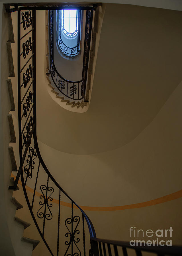 Staircase Study 2 The Baileys Hotel Rome  Photograph by Wayne Moran