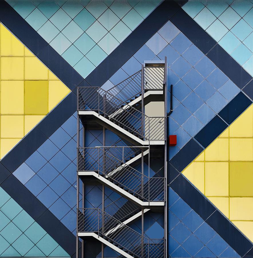 Architecture Photograph - Staircases - Ra\anana by Arnon Orbach