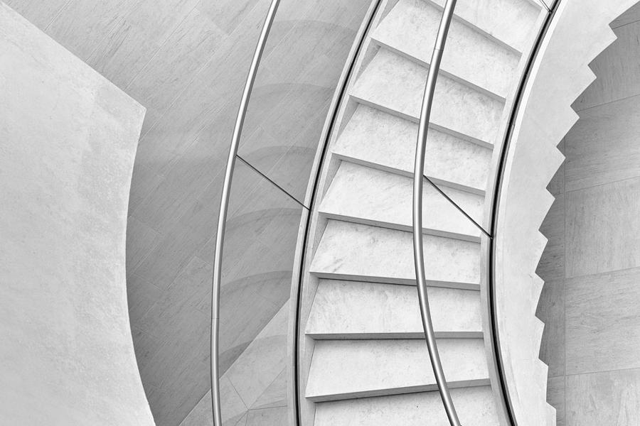 Stairs In Curves Photograph by Jeroen Van De Wiel