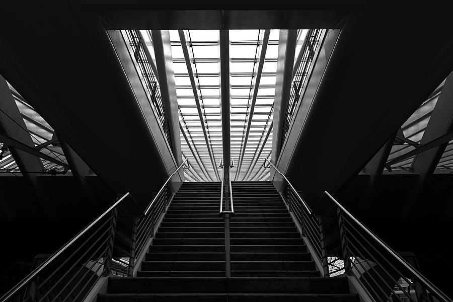 Stairs In Guillemins Photograph by Roland Weber - Fine Art America