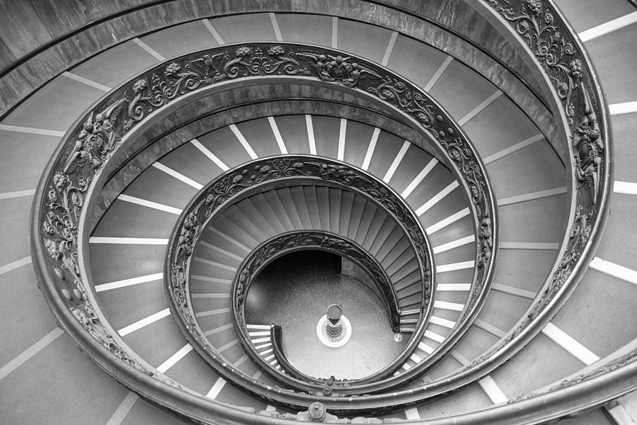 Spiral Stairs in the Vatican Photograph by Patricia Caron