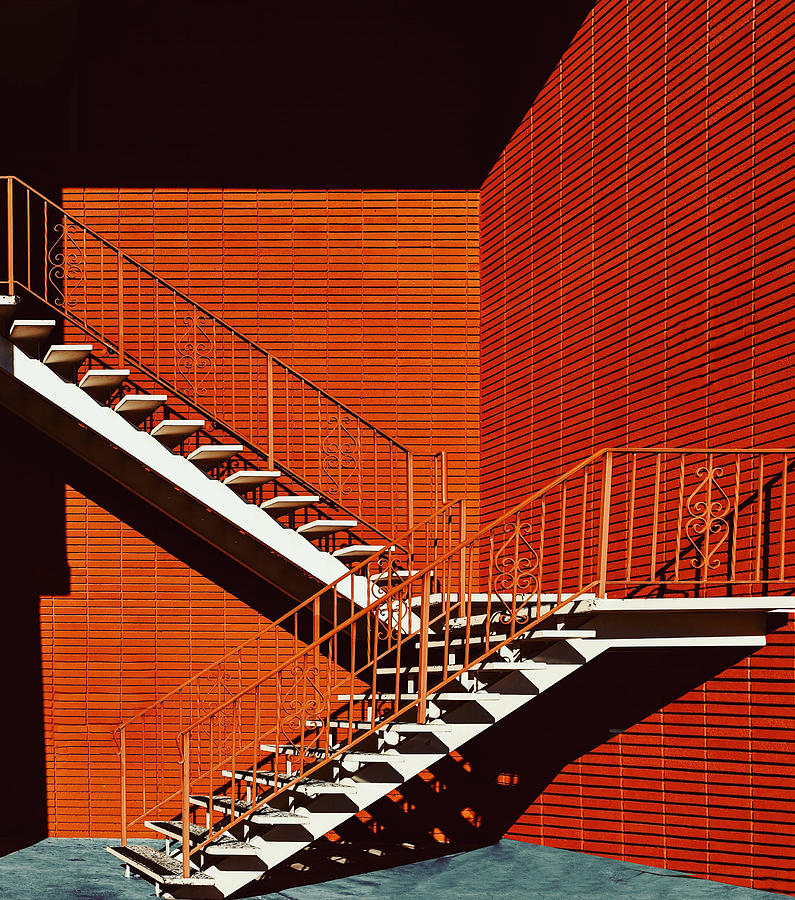 City Photograph - Stairs - Los Angeles California by Arnon Orbach