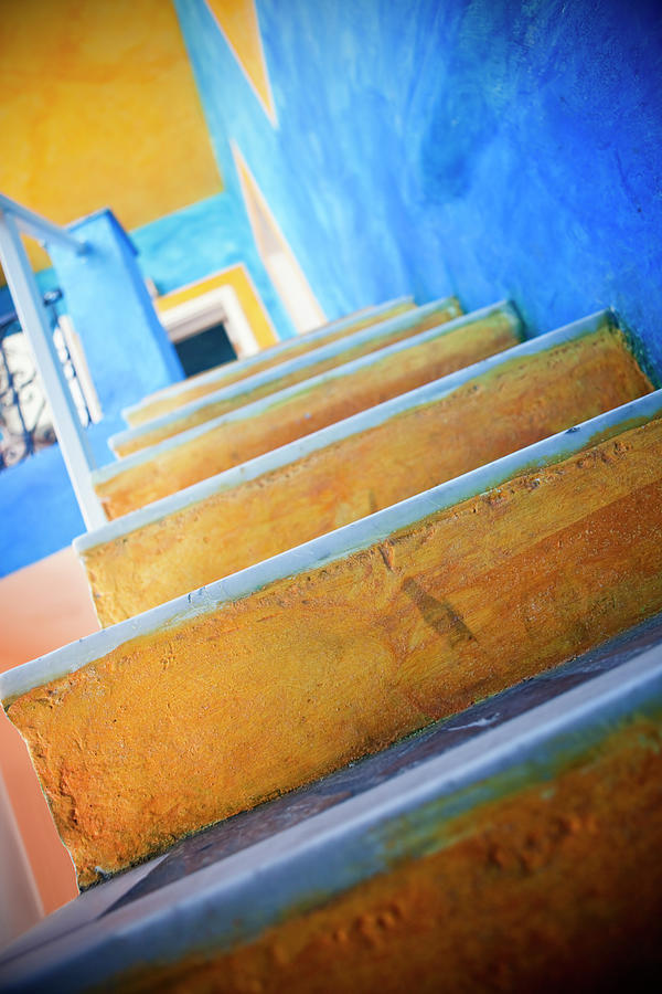 Stairs On Santorini Photograph by Mbbirdy