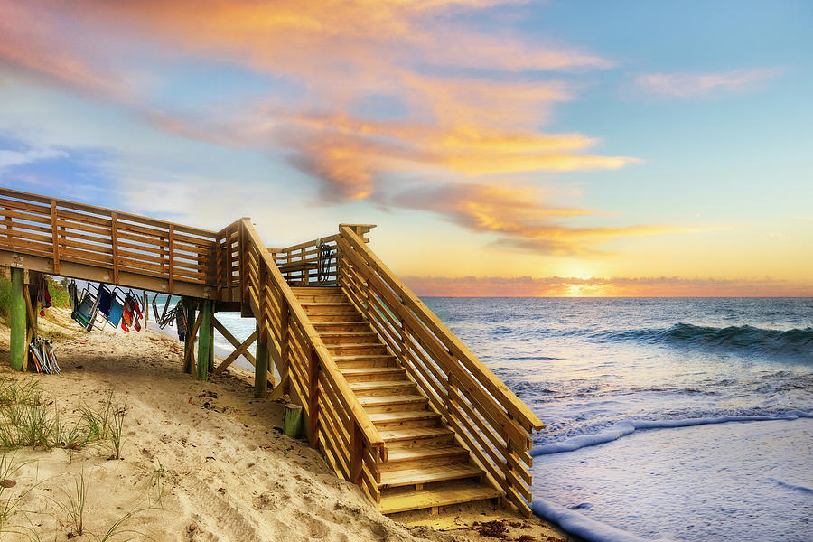 Stairway to Paradise Photograph by Debra and Dave Vanderlaan