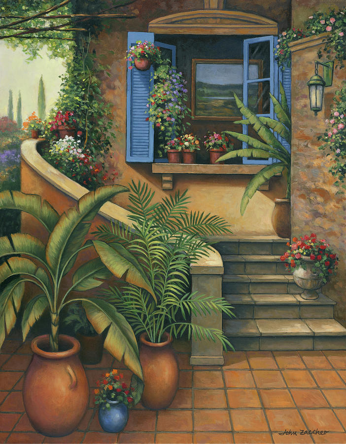 Stairway To Paradise Painting by John Zaccheo