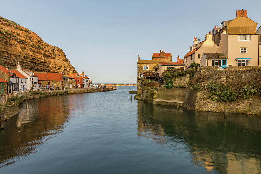 Staithes harbour, Yorkshire Photograph by David Ross