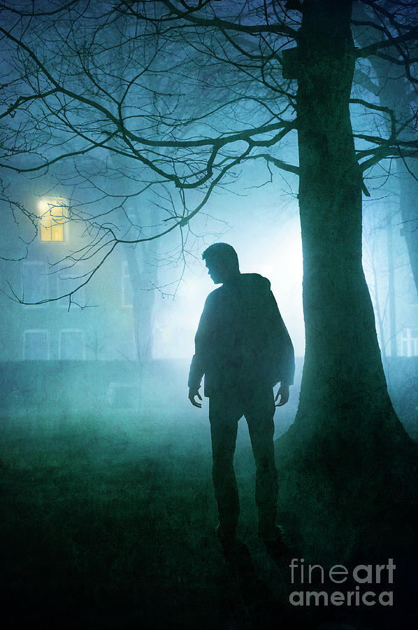 Sinister Silhouette Of A Man At A Window Photograph by Lee Avison