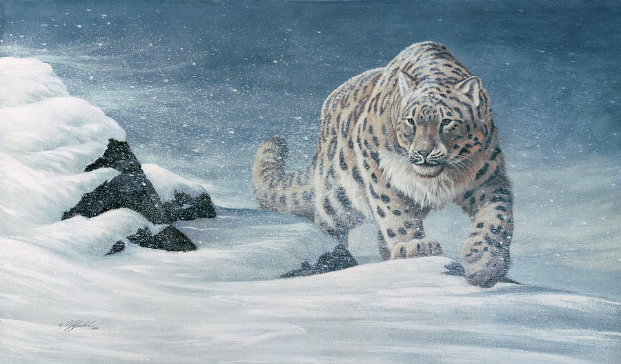 Animal Painting - Stalking The Storm by Wilhelm Goebel