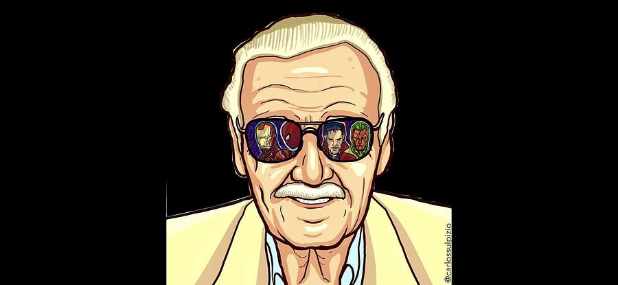 Stan Lee Digital Art by Carlos Sulpizio - Fine Art America