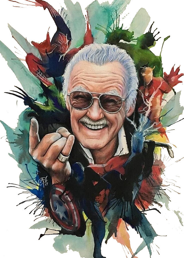 Stan Lee For Marvel Digital Art by Wawan Gunawan