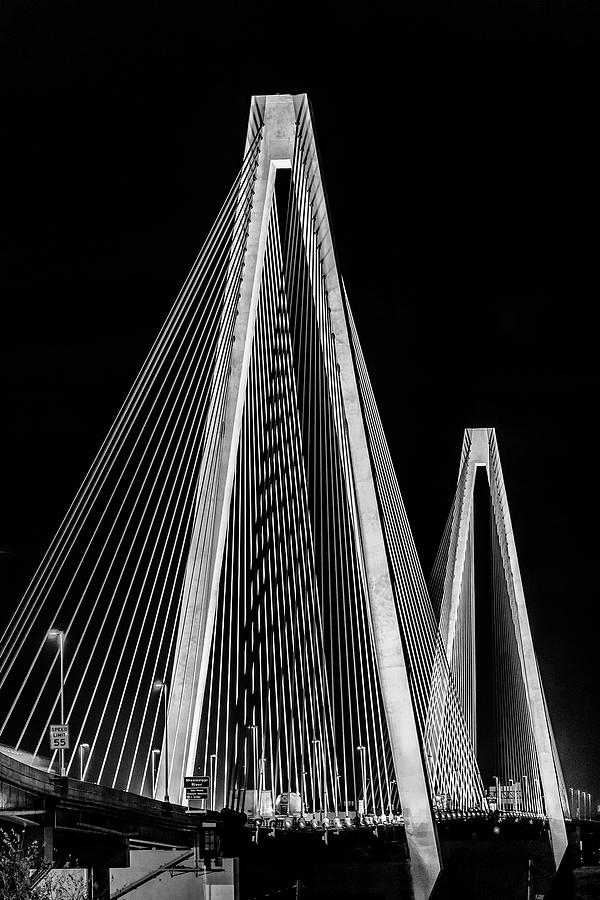Stan Musial Bridge St Louis MO BnW-7R2_DSC2499_16-11-14-HDR Photograph by Greg Kluempers