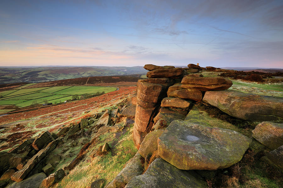 Stanage Edge Rocks, Peak District Photograph by Chrishepburn | Fine Art ...