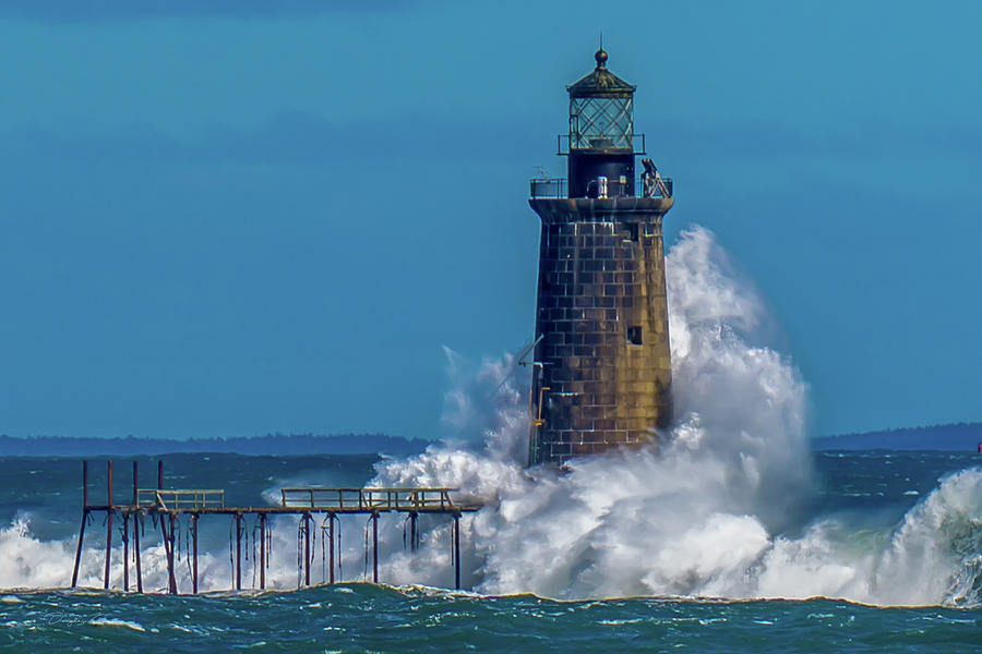 Lighthouse Photograph - Stand Strong by Douglas Curtis