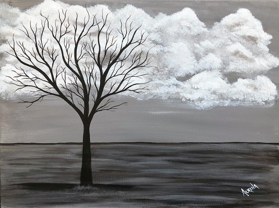 Nature Painting - Standing Alone by Aurina Counts-Garbovits