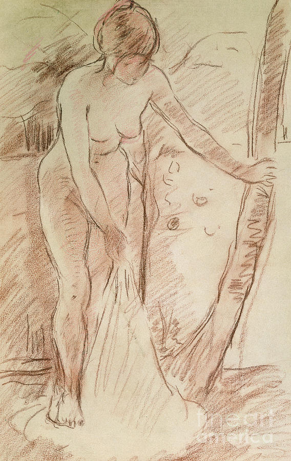 Standing Bather, 1888 Drawing by Berthe Morisot