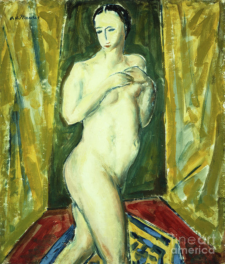 Standing Nude, 1920s Painting by Alfred Henry Maurer