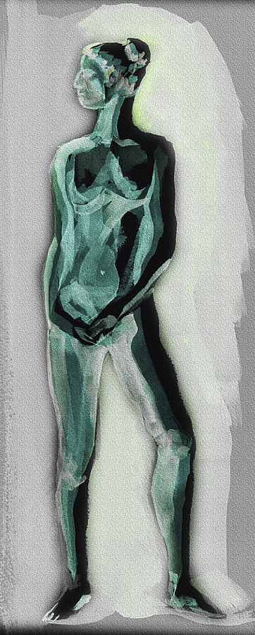 Standing Nude Model Gesture XXXIXI Painting by Irina Sztukowski