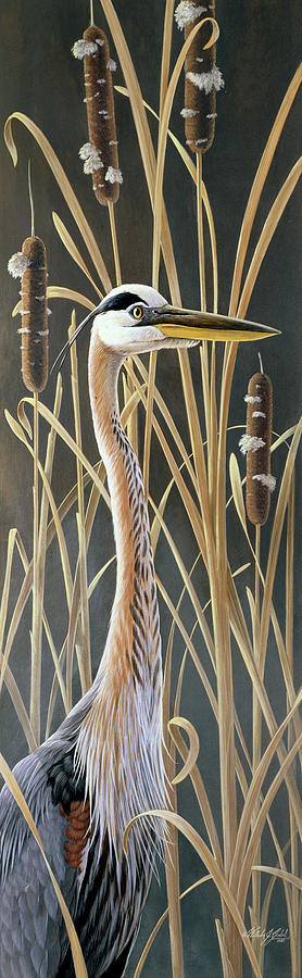 Bird Painting - Standing Tall by Wilhelm Goebel