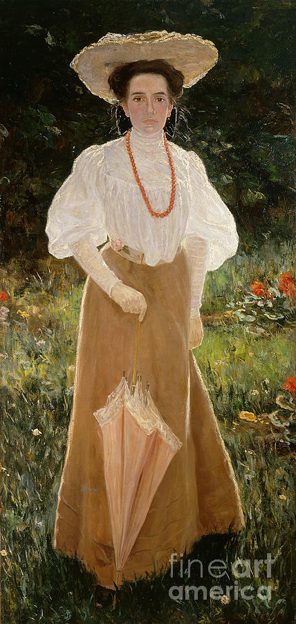 Standing Woman; Femme Debout, 1906 Painting by Leo Gestel