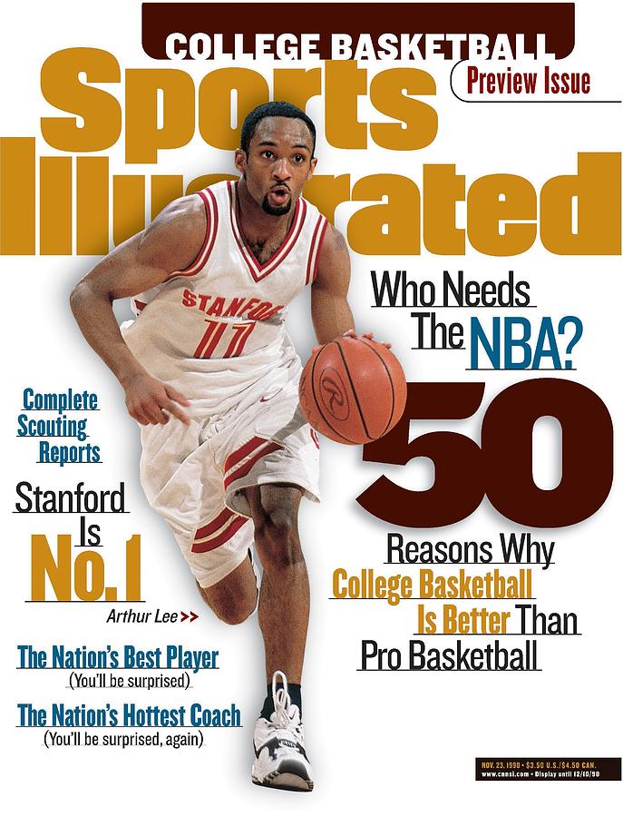 Stanford University Arthur Lee, 1998-99 College Basketball Sports Illustrated Cover Photograph by Sports Illustrated