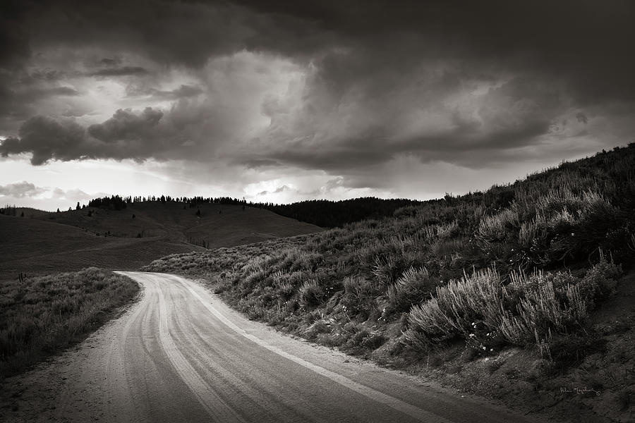 Black And White Photograph - Stanley Basin Road by Alan Majchrowicz