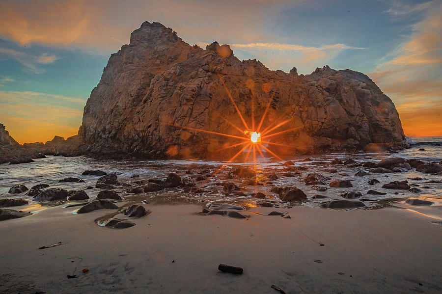 Sunset Photograph - Star at Sunset by Pankaj Bhargava by California Coastal Commission