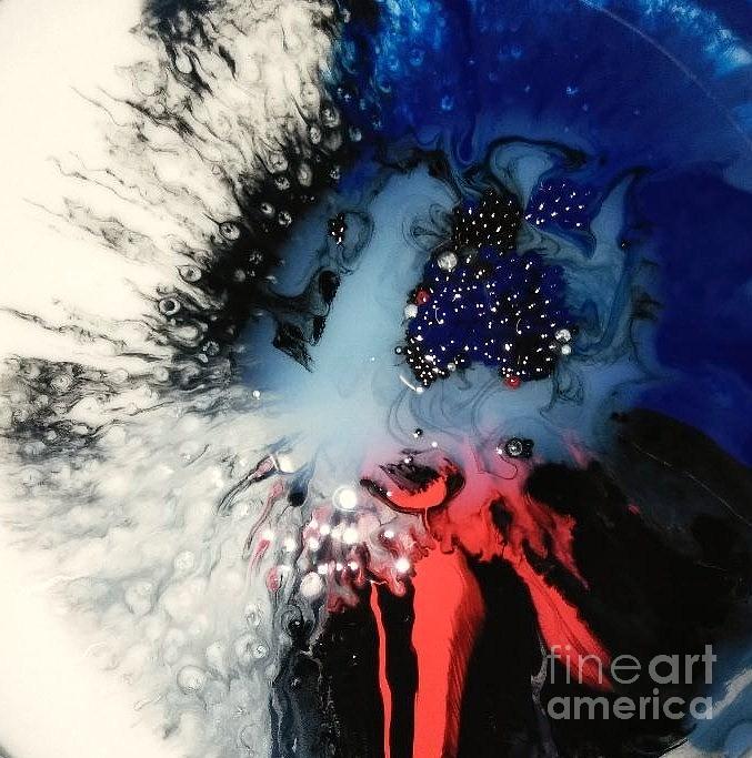 Star Bangled Abstract Painting by Sonya Walker
