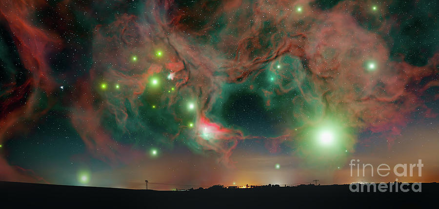 Star Birth In Night Sky Photograph by Wladimir Bulgar/science Photo Library