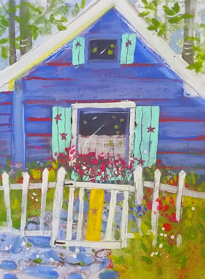 Star Fish Cottage Painting by Gertrude Palmer