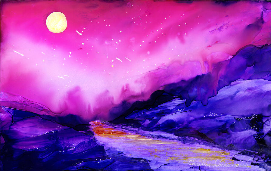 Star Light, Star Bright, the Fairies Dance Tonight Painting by Charlene Fuhrman-Schulz