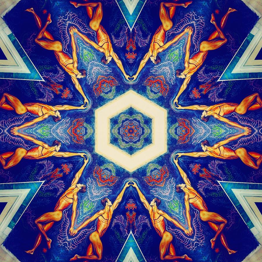 Mandala Digital Art - Star Of Hope by Jose Reyes